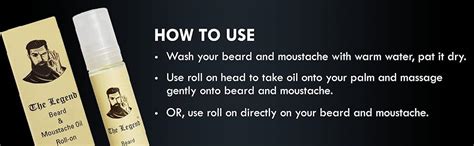 The Legend Ayurvedic Blend Beard And Moustache Oil Roll On for Growing ...