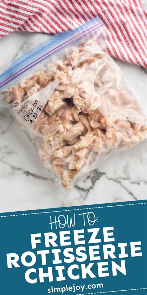 Freezing Cooked Chicken - Simple Joy