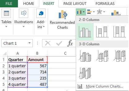 Image result for Excel Chart Table Select