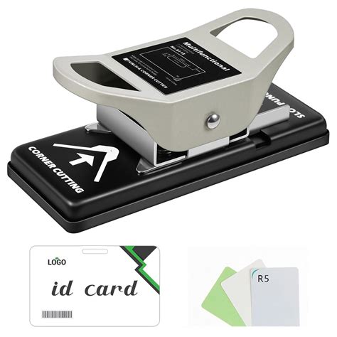 Dotpot 2 in 1 R5 Card Corner Cutter and 3 x 13mm Slot Hole Punch Dual ...
