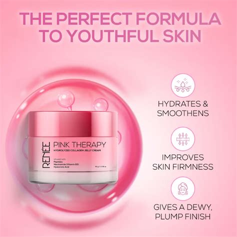 RENEE Pink Therapy Hydrolyzed Collagen Overnight Sleeping Jelly Mask f ...