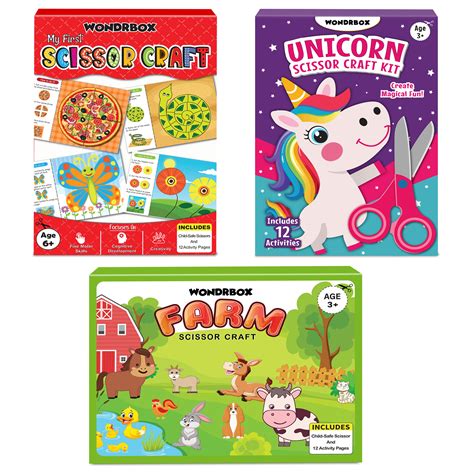 Scissor Craft Activity Kit, ( Set of 3 ), Age 3+ – WONDRBOX