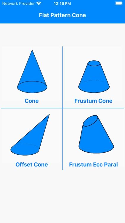 Image result for Cone Calculator Flat Pattern