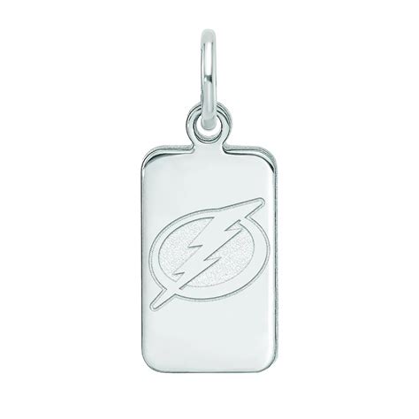 LogoArt Sterling Silver Tampa Bay Buccaneers Tag Pendant