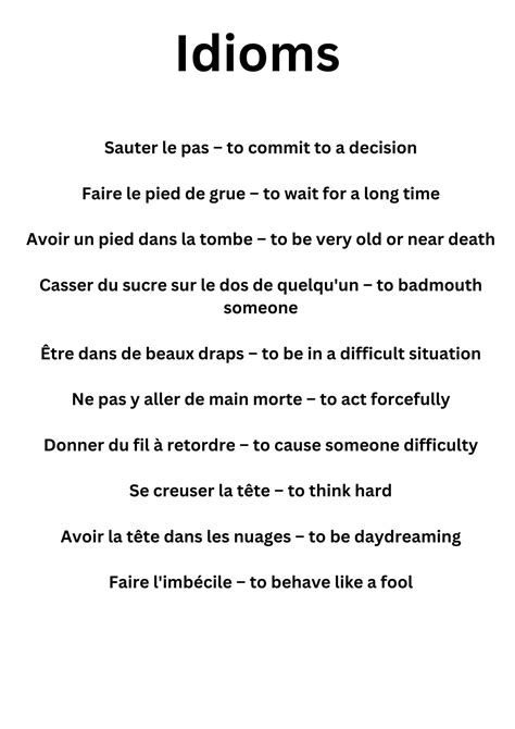 Idioms for B2 Learners en 2025 | Langage en français, Apprendre l ...