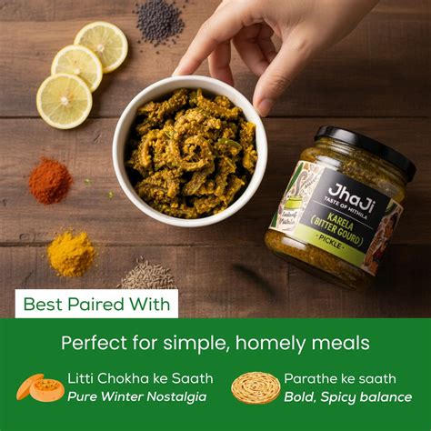Buy Karela (Bitter Gourd) Pickle Online from JhaJi Store