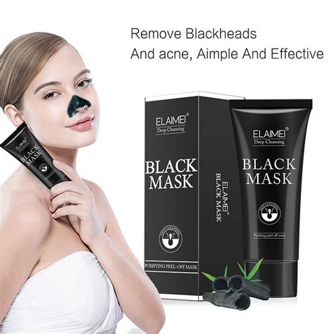 60g Blackhead Removal Bamboo charcoal Black Mask Deep Cleansing Peel ...