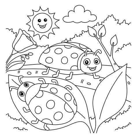 Fun Ladybird Coloring Pages for Kids! - Free coloring pages to print
