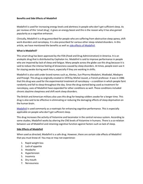 Image result for Modafinilo Benefits