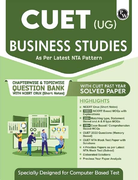 PW CUET (UG) Business Studies Chapterwise & Topicwise Question Bank ...