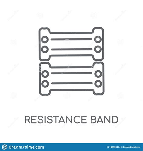 Resistance Band Linear Icon. Modern Outline Resistance Band Logo Stock ...