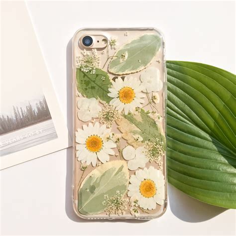 Handmade Floral Phone Case/ Pressed Flower Phone Case/iPhone 7 | Etsy