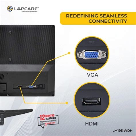 Lapcare LAPEYE LM195WDH 19"(48.26CM) LED Display 16:10 1440x900 Pixel ...