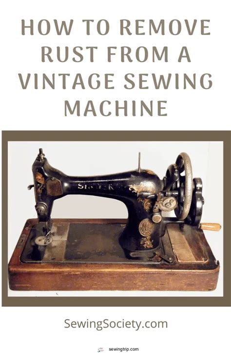 Image result for Remove Rust Singer Sewing Machine