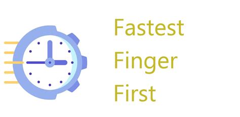 Fastest Finger First Rules 的图像结果