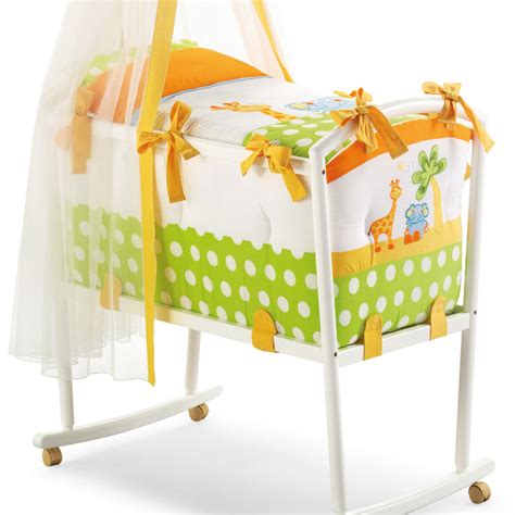 Babywiege Gigi Lele komplett Set Stubenwagen mit bunten Textilien NEU ...
