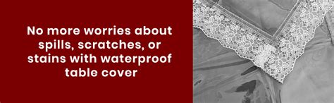 Buy HOMECROWN Clear Transparent Plastic 6 Seater Waterproof Dining ...