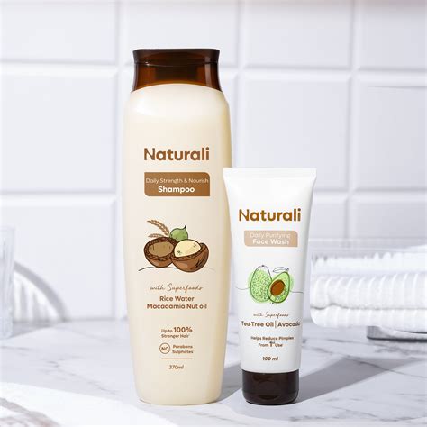 Naturali Daily Strength & Nourish Shampoo with Rice Water and Macadamia ...