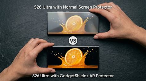anti reflective Glass vs Normal Glass Screen Protector for the Samsung