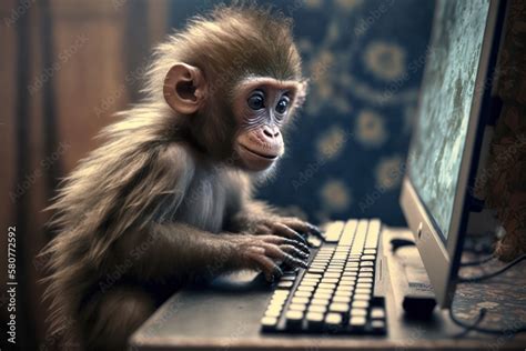 Image result for Monkey Using Computer Correctly