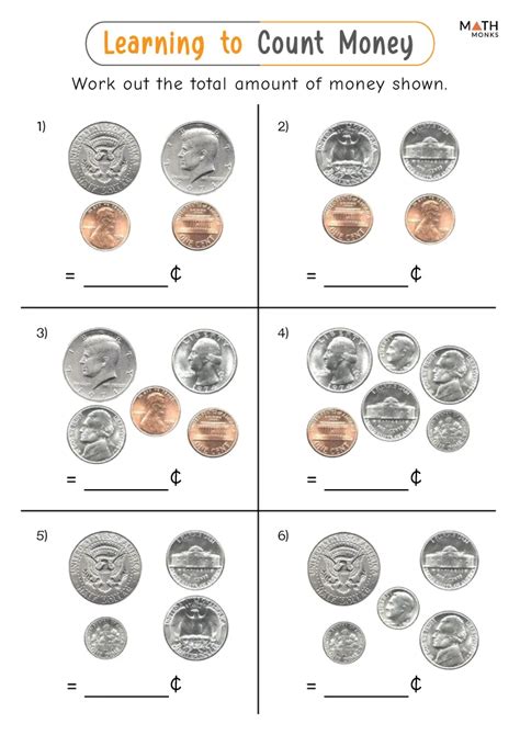 Money Math Worksheets 的图像结果