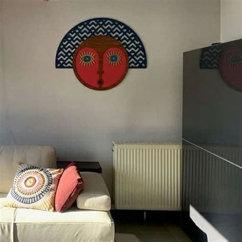 Modern Living Room Wooden Wall Mask – LET ME DECOR