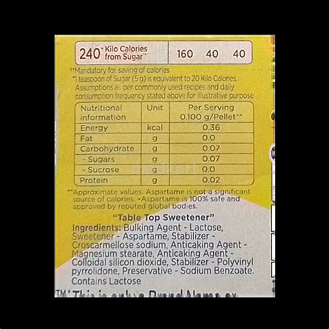 SUGAR FREE GOLD PELLETS TABLET 300'S Price, Uses, Side Effects ...