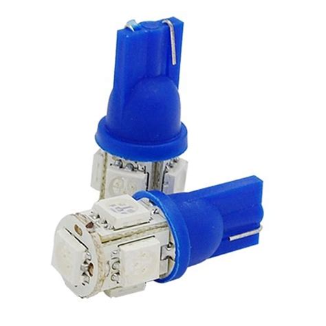 AutoGarh LED-404 T10 Socket 5 SMD Parking Indicator LED Bulb Blue for ...