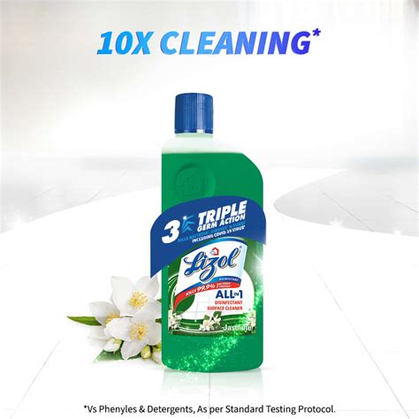 Buy LIZOL JASMINE DISINFECTANT FLOOR CLEANERLIQUID BOTTLE OF 500 ML ...