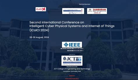 Second International Conference on Intelligent Cyber Physical Systems ...