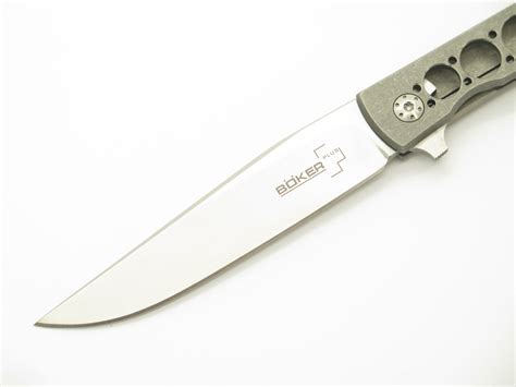 Boker Plus Brad Zinker Urban Trapper Titanium Framelock 3.5" VG-10 ...
