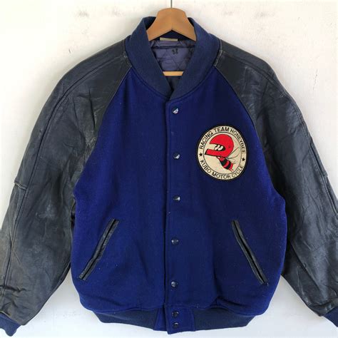 Honey Bee Racing Team Varsity Jacket Racing Letterman Jacket Mens Wool ...