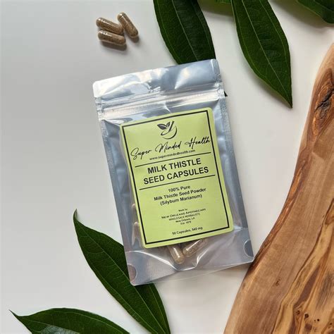 Milk Thistle Seed Capsules | Silybum Marianum | 540mg | Bitters – supermindedhealth