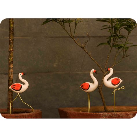 Plant Poker Flamingo - Garden Stick (Set of 3)