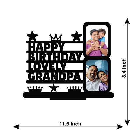 HAPPY BIRTHDAY LOVELY GRANDPA STAND FRAME – Next Print