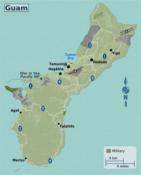 Guam Regions Military Map Wikimedia - ICAS