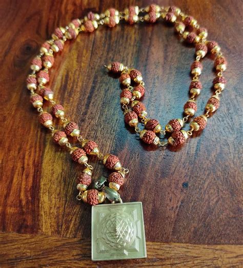 Shree Yantra Pendant with Rudraksha Mala | Kalyanastrogems