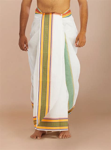 Jari Dhotis – Alaya Cotton