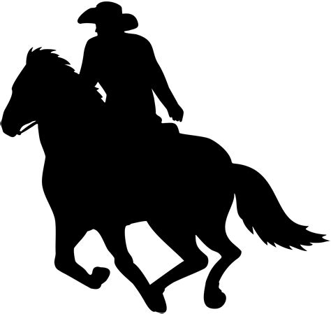 Cowboy Silhouette AutoCAD DXF - cowboy png download - 8000*7580 - Free ...