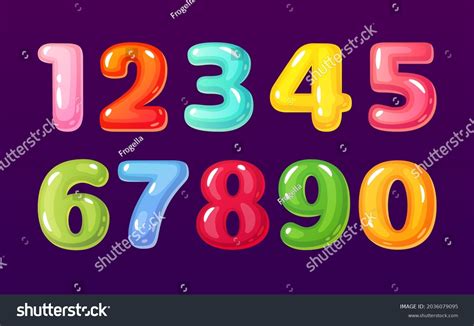 Bubble Letters Numbers