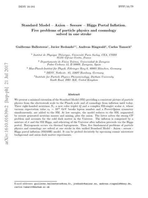 Standard Model - Axion - Seesaw - Higgs Portal Inflation. Five Problems of Particle Physics and ...
