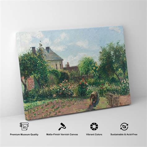 The Artist's Garden at Eragny Painting & Wall Art Print by Camille ...