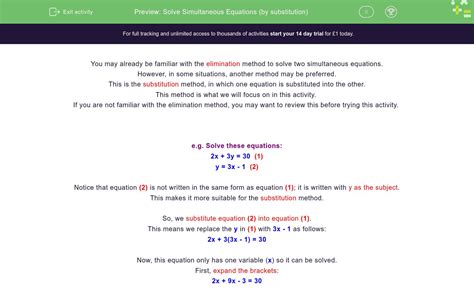 Image result for Simultaneous Equation Using Substitution Method