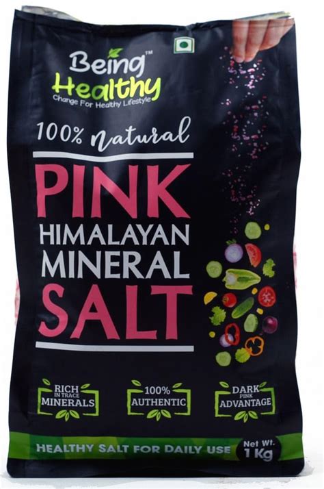 BEING HEALTHY Pink Himalayan Rock Salt Powder. (Unrefined | Natural ...
