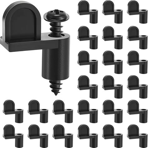 Blulu 24 Pack 3/8 in Nylon Window Screen Clip with Screws Offset Clips ...