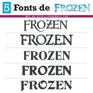 5 Fuentes similares a la tipografía de Frozen (Gratis) - Regardis