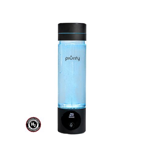 PIURIFY Hydrogen Water Bottle – Black | Boost Hydration – Piurify