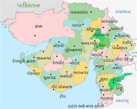 Gujarat In India Map - Tourist Map