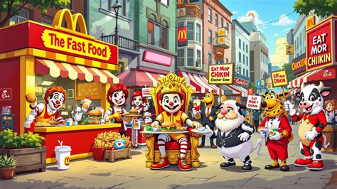 Fast Food Mascots - Mario Street