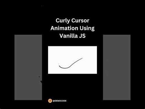 Curly Cursor Animation Using Vanilla JS | Demo Coding